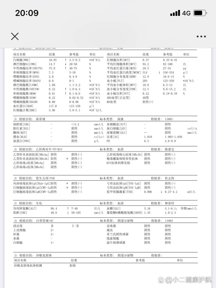 西安婚检报告图片