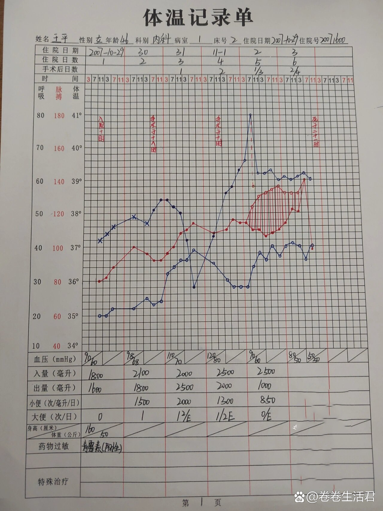 体温表记录单图片学校图片