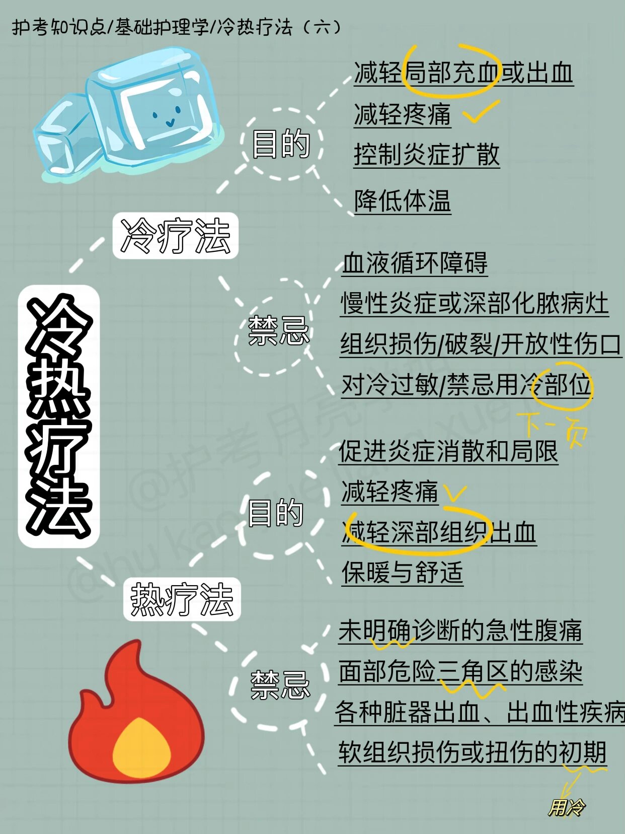 禁用冷疗的部位包括