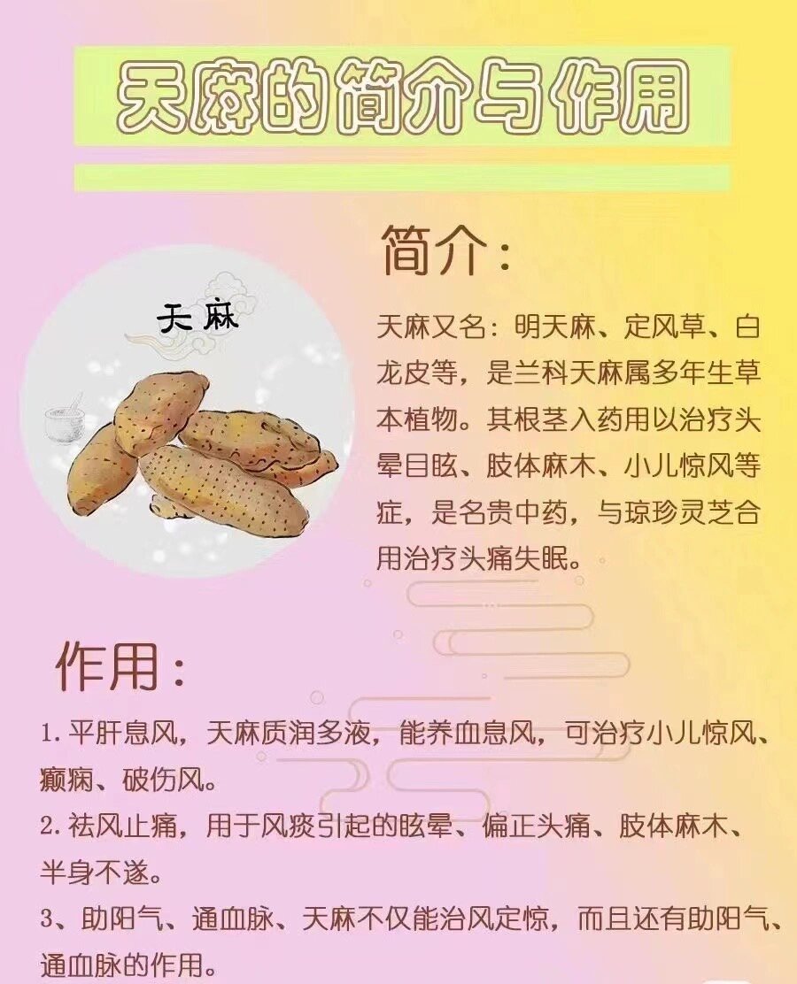 天麻的最佳食用方法图片