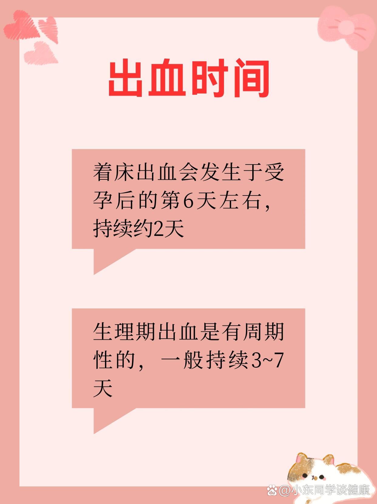 接姨妈||教你认识什么是着床出血和经期出血