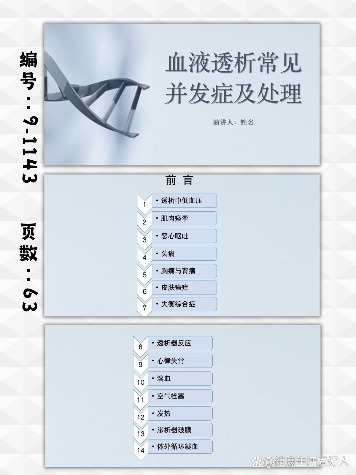 血液透析常见并发症及处理ppt模板