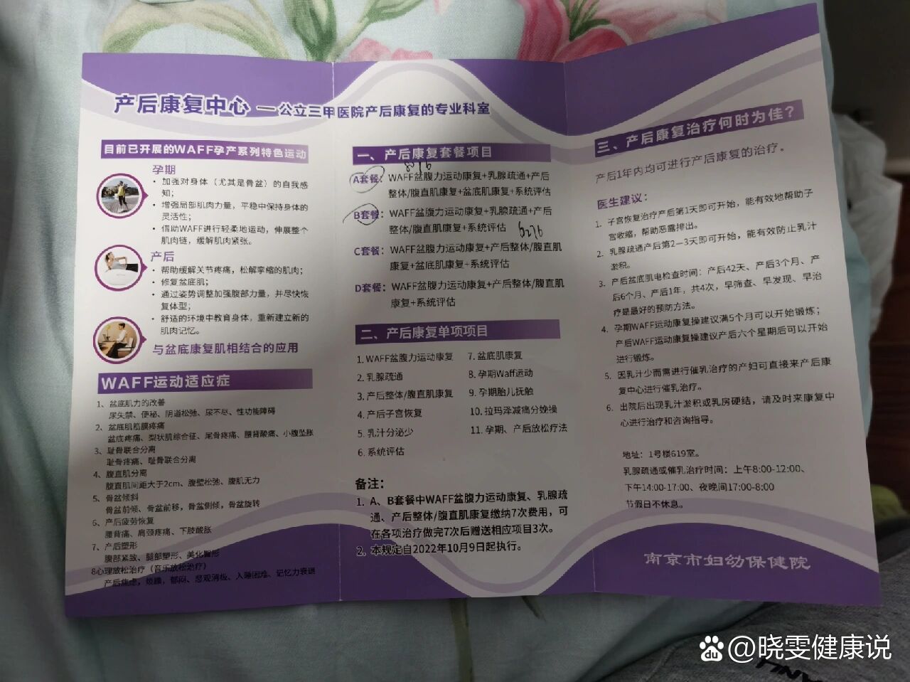 简单介绍我了解的南京市妇幼产康