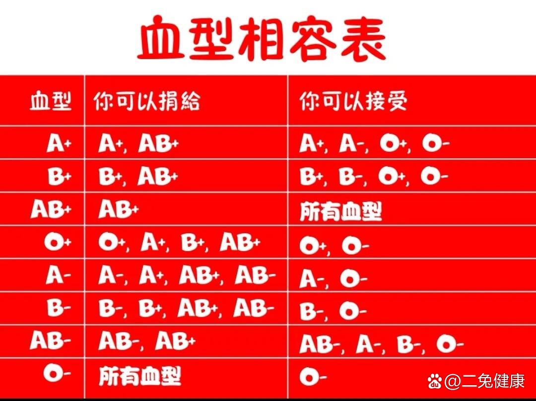 血型系谱图图片