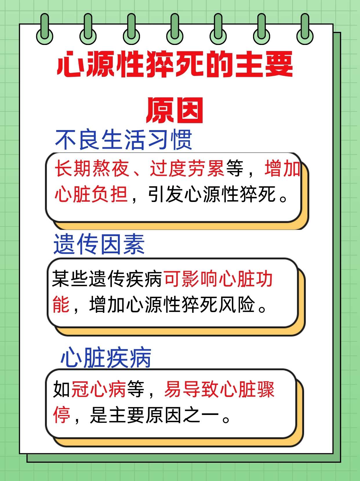 心源性猝死的主要原因有哪些?