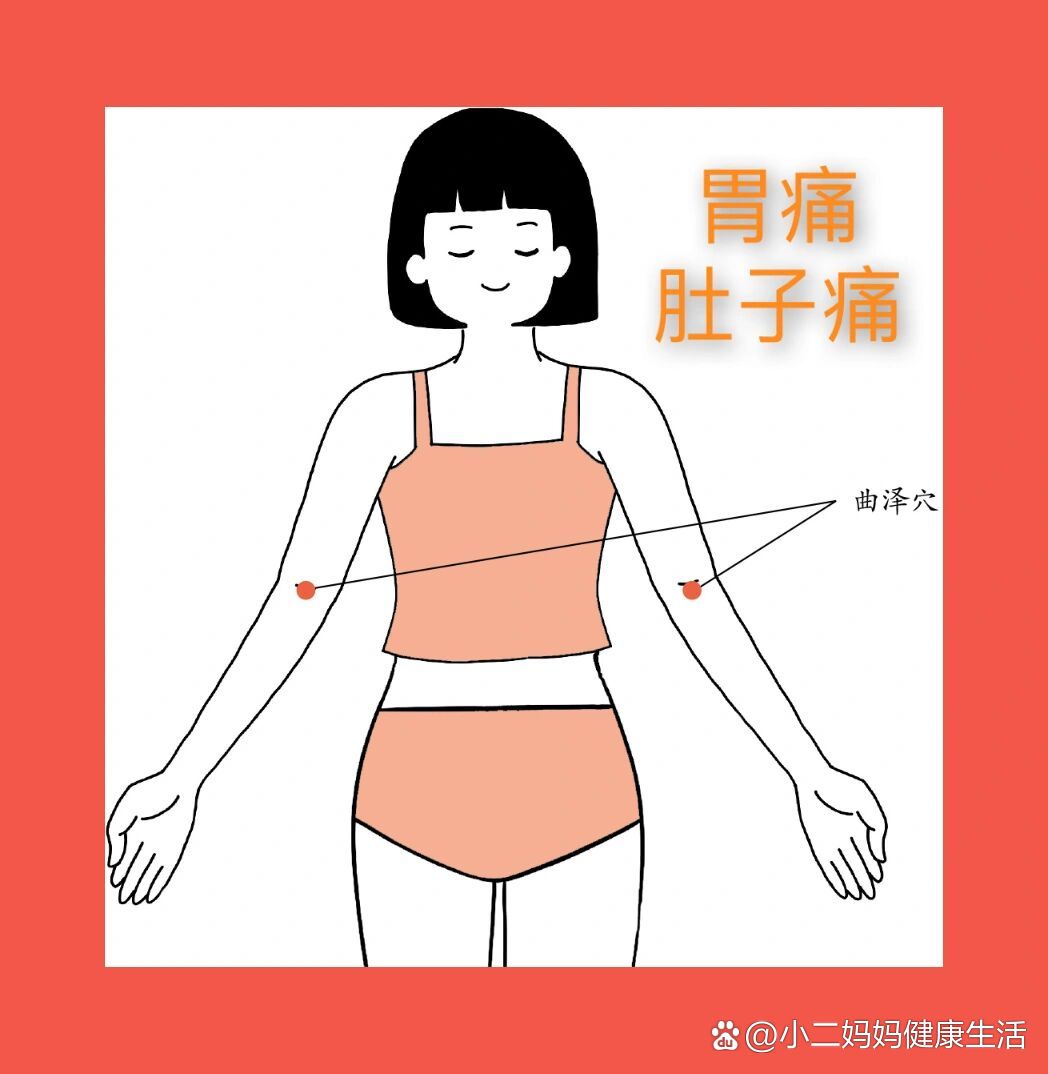 缓解胃痛,肚子痛的穴位