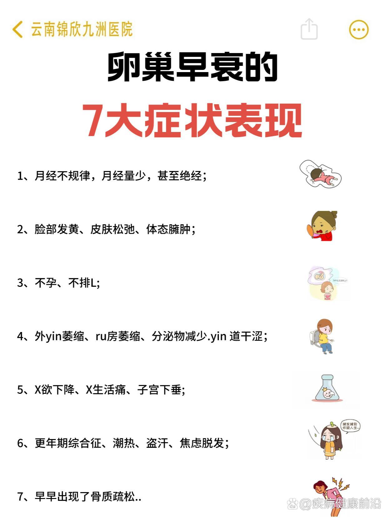 卵巢早衰的7大症状97女性必看!