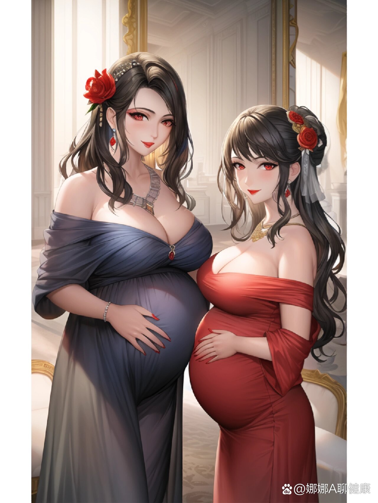 最美孕妇ai绘画,孕妇也要美美哒!