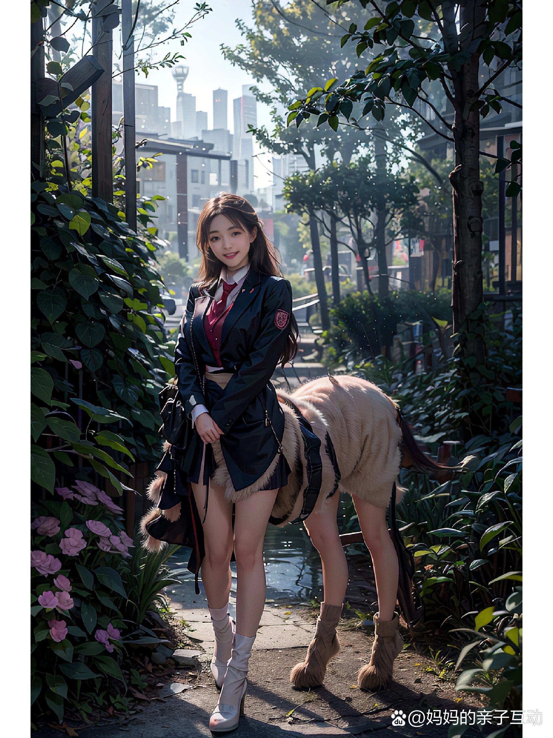 半人马怀孕了是怀在人肚子里还是马肚子里?