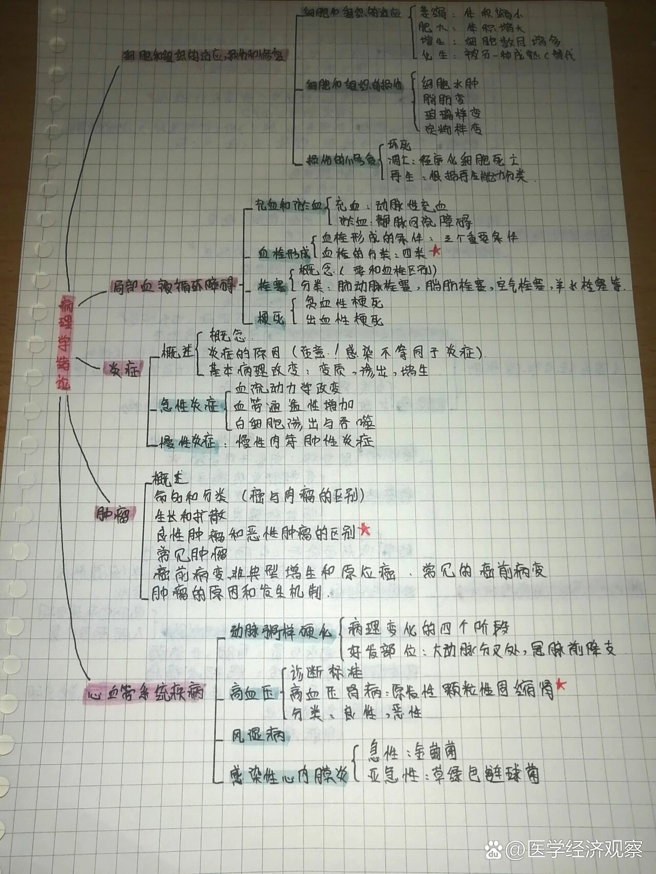 病理学思维导图高清图片