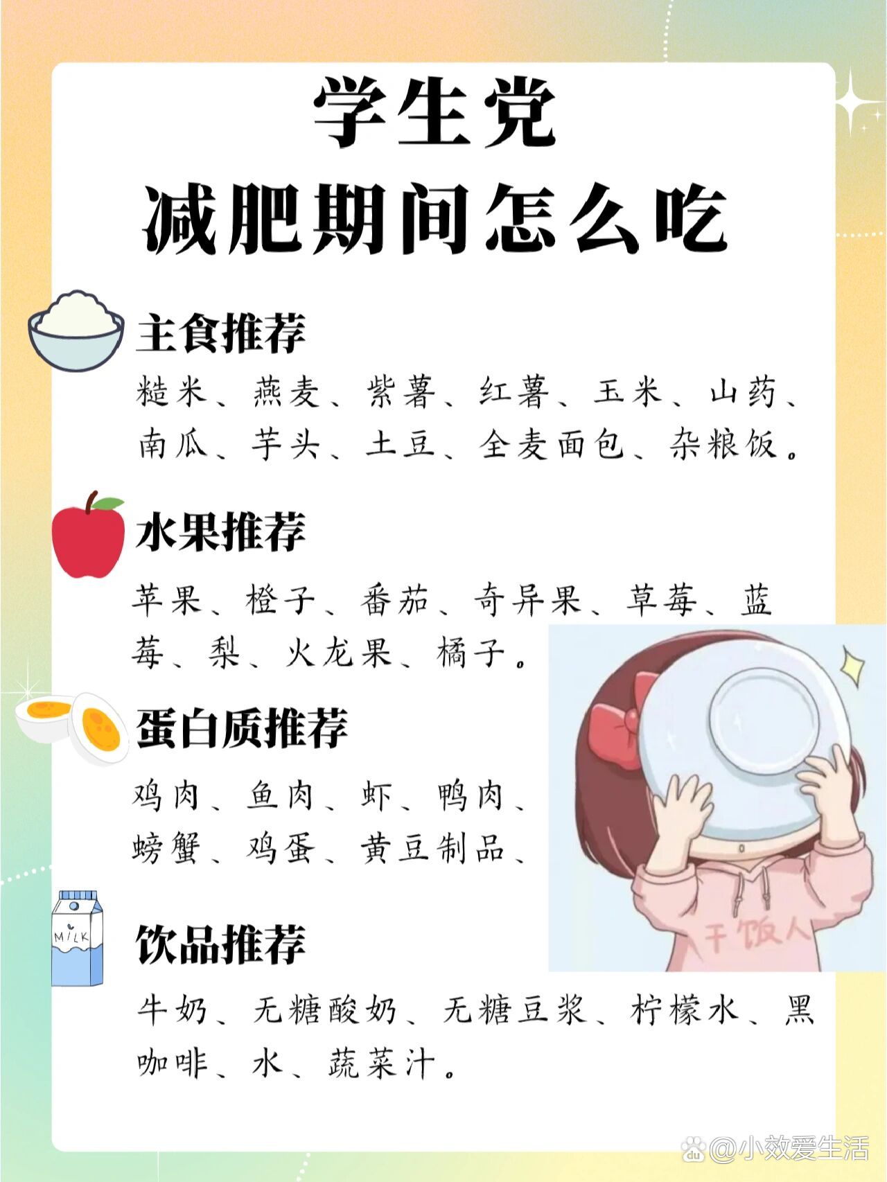 在校学生减肥计划表97减肥必备