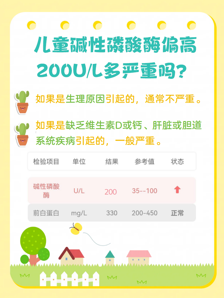 儿童碱性磷酸酶300多图片