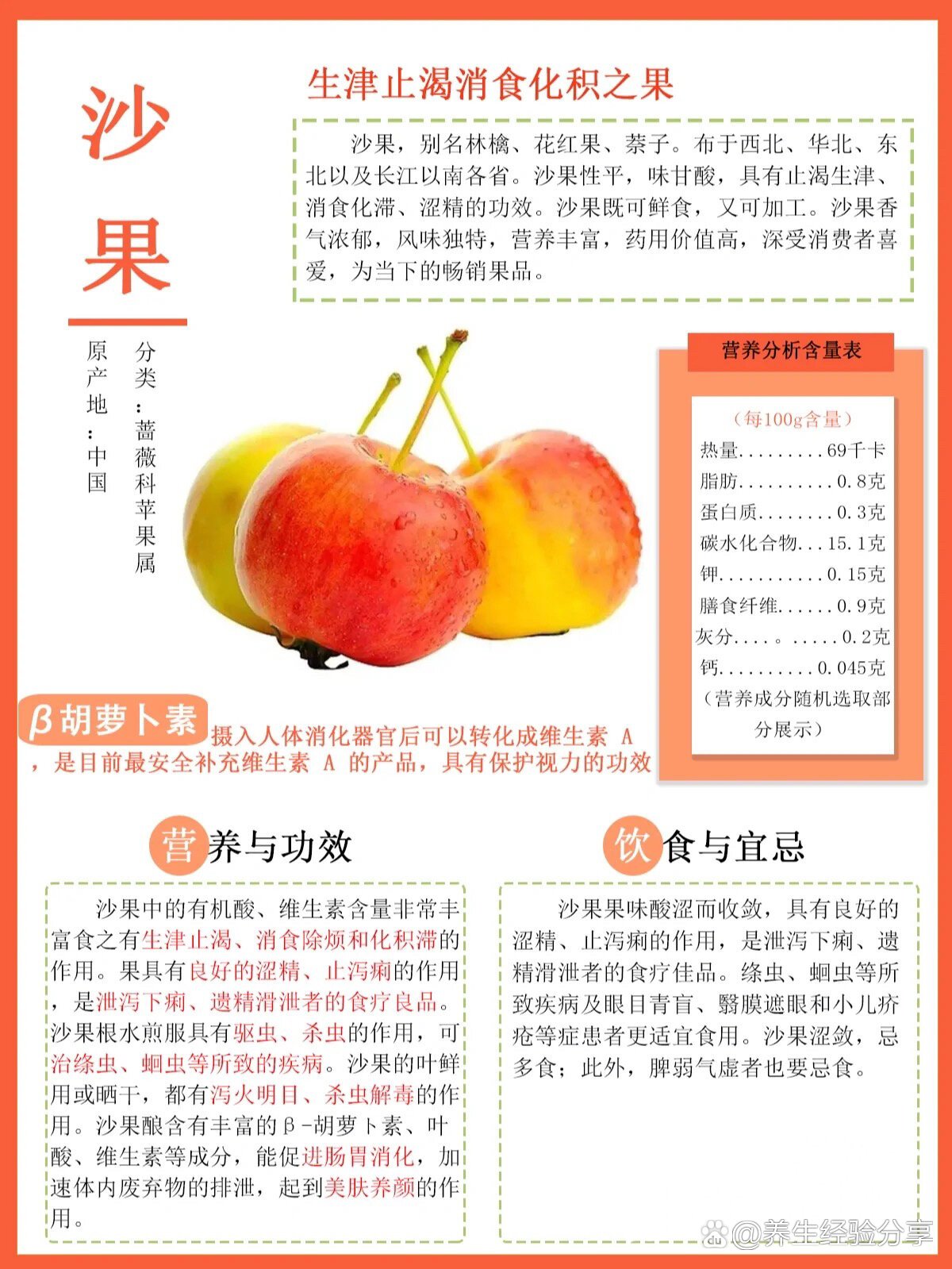 平时拉肚子了,可以吃一个 br>沙果的根和叶都有药用价值