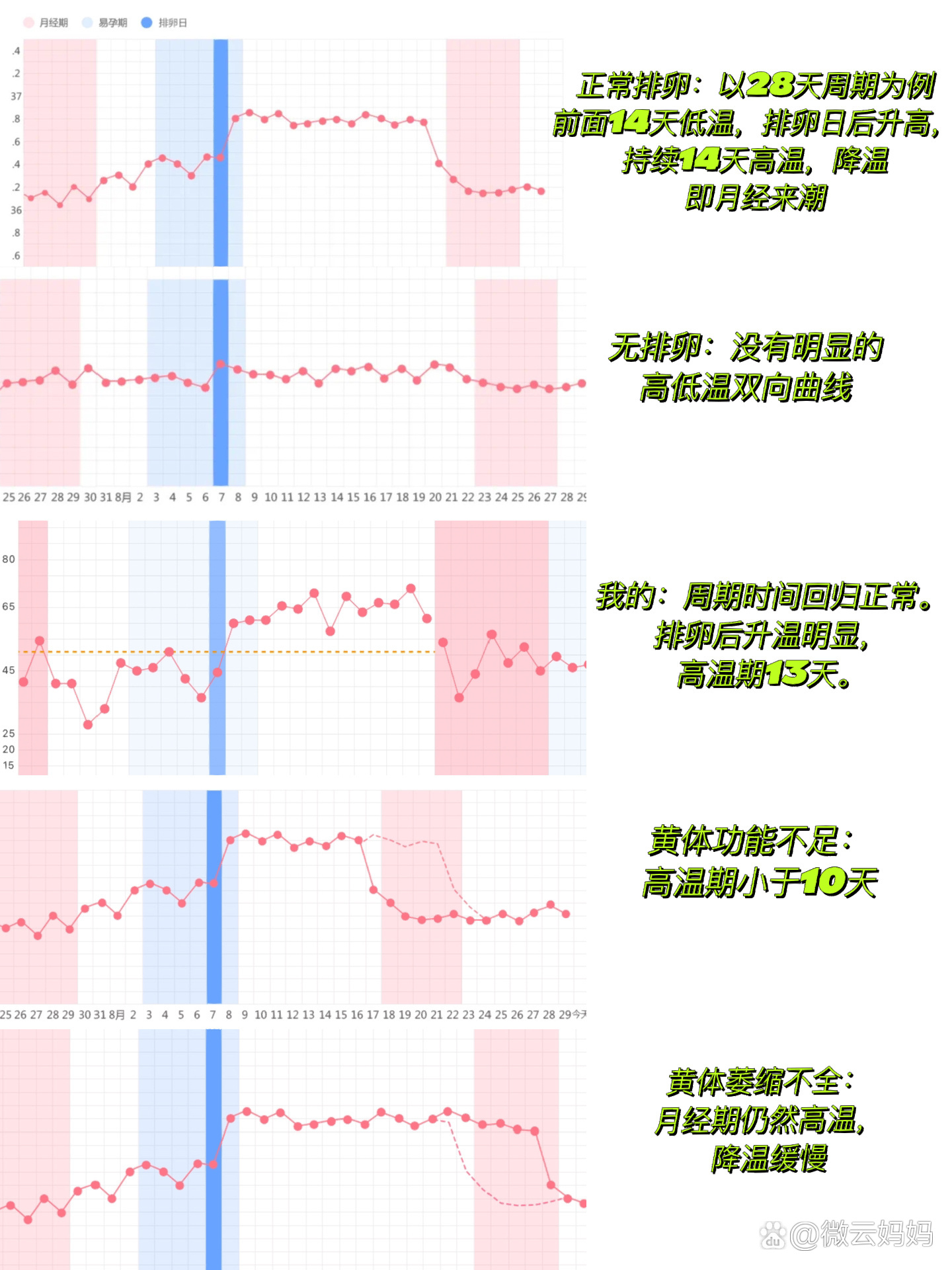 排卵基础体温图图片