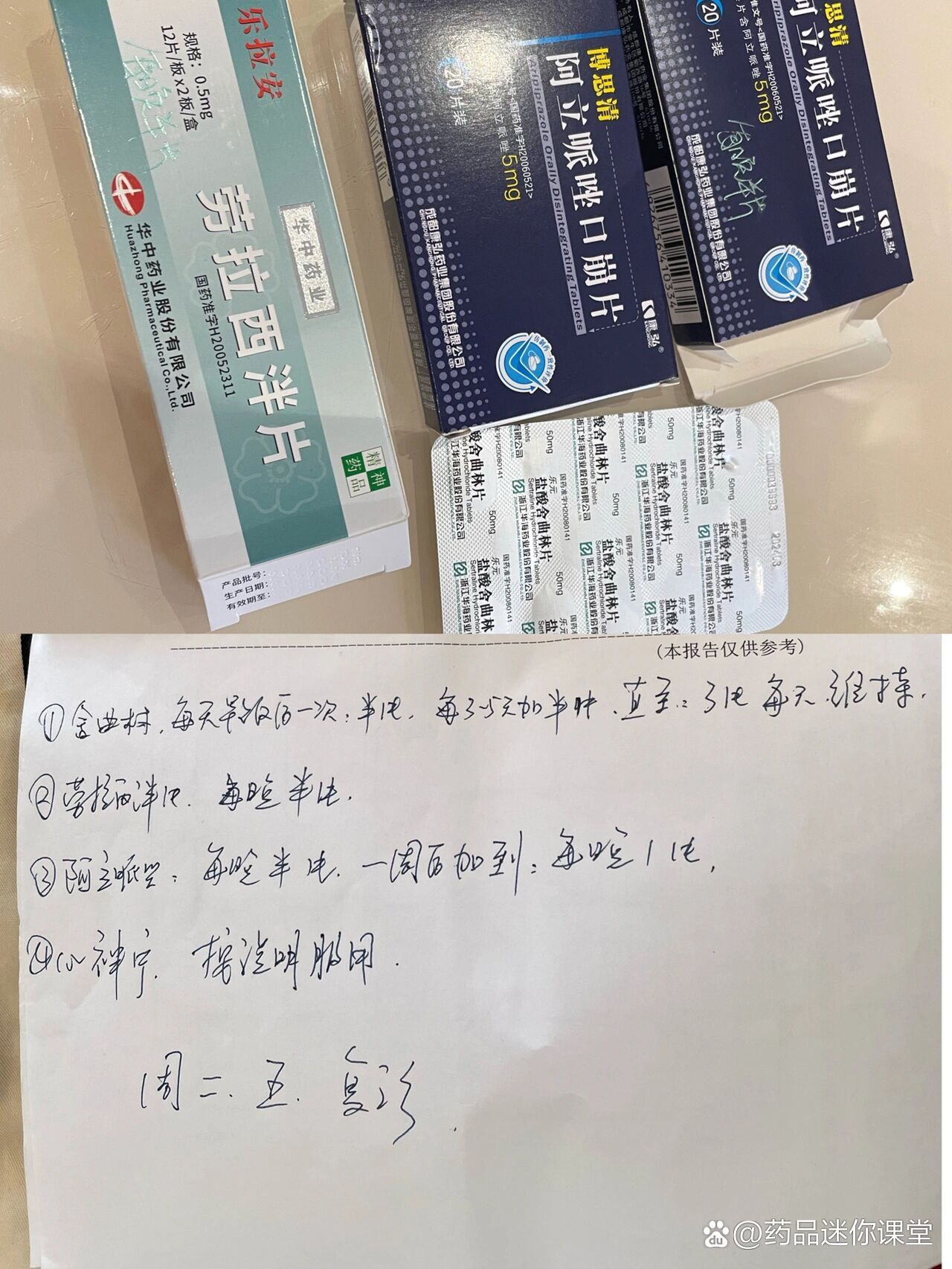 焦虑症用药情况反馈