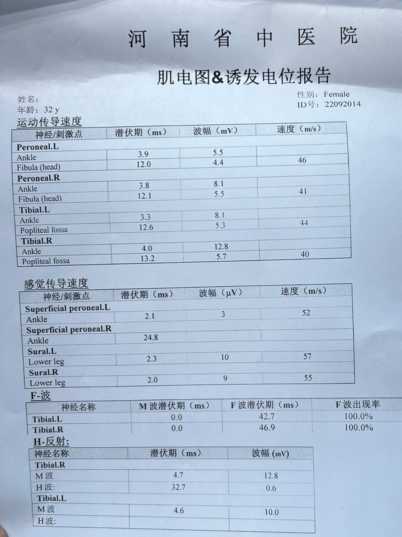 肌电图结果