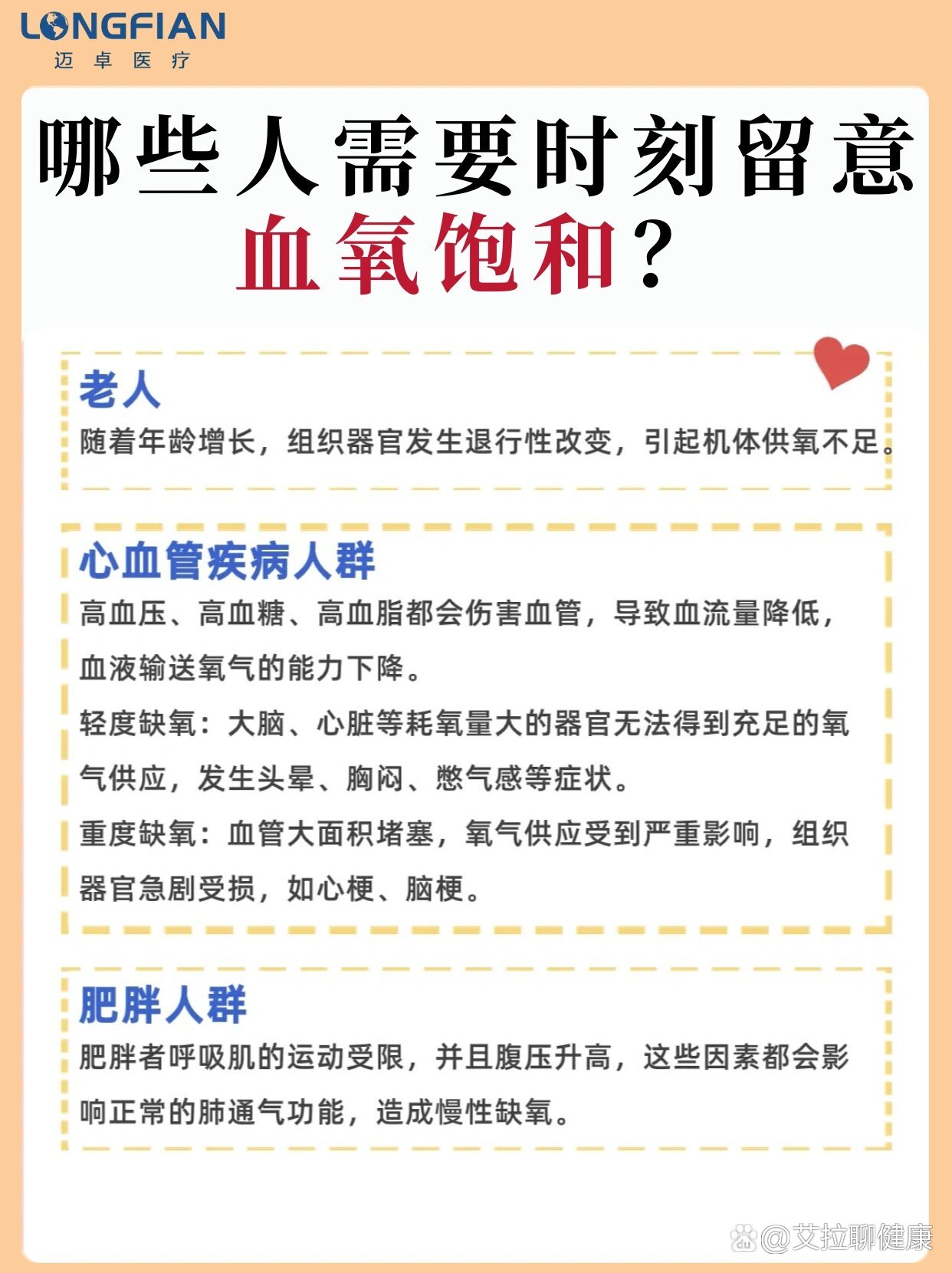 血氧低后果很严重!