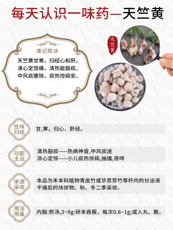 每天认识一味药~天竺黄