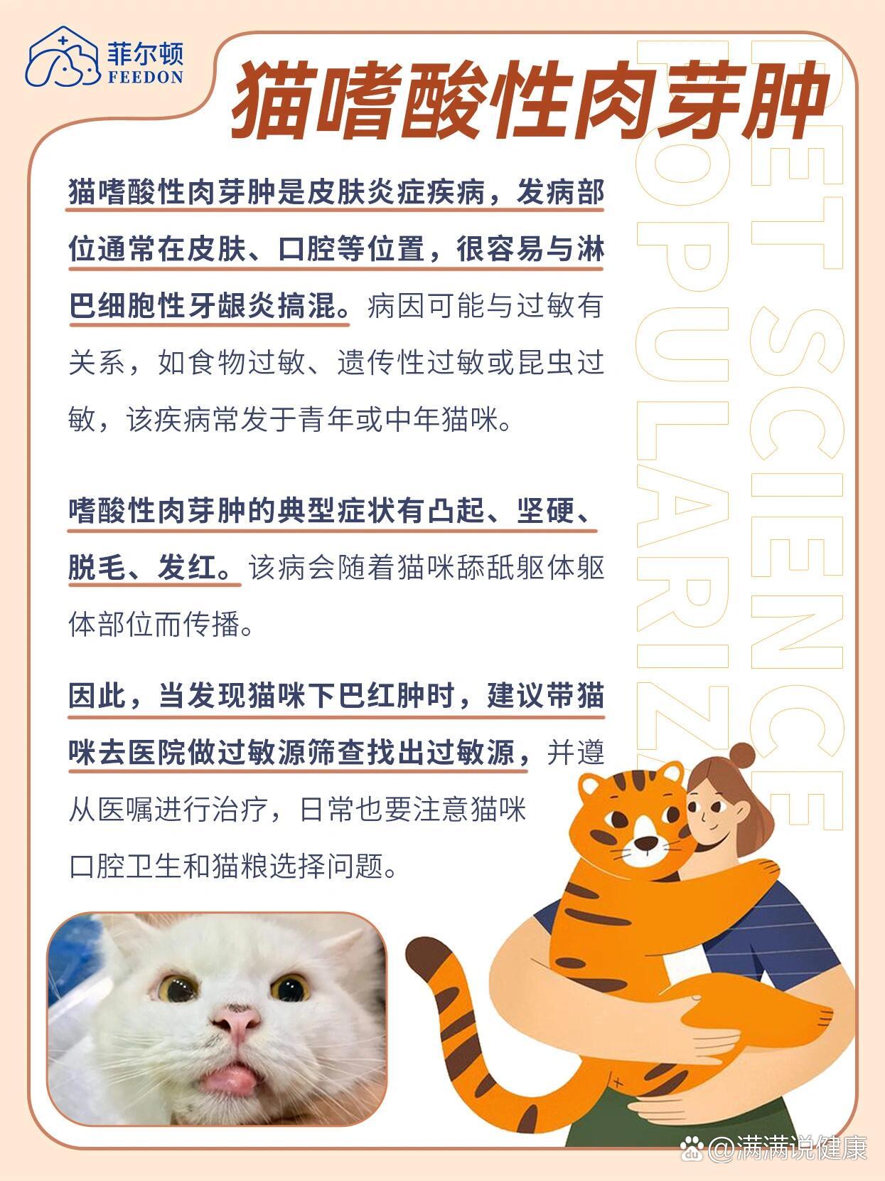 猫嗜酸性肉芽肿怎么治图片