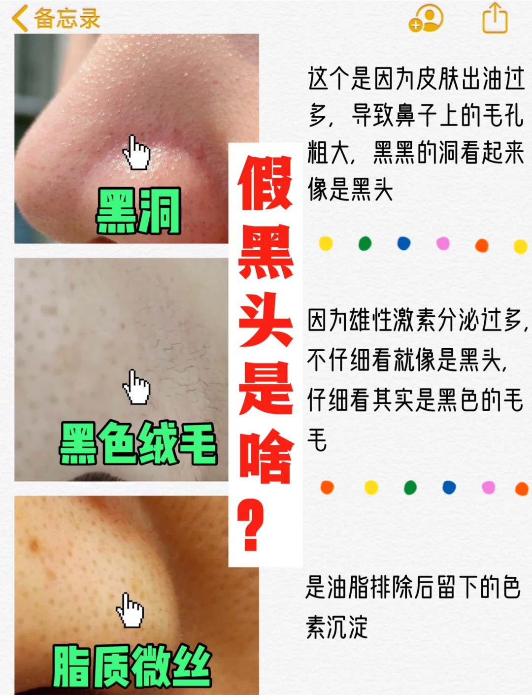 黑头有真假？