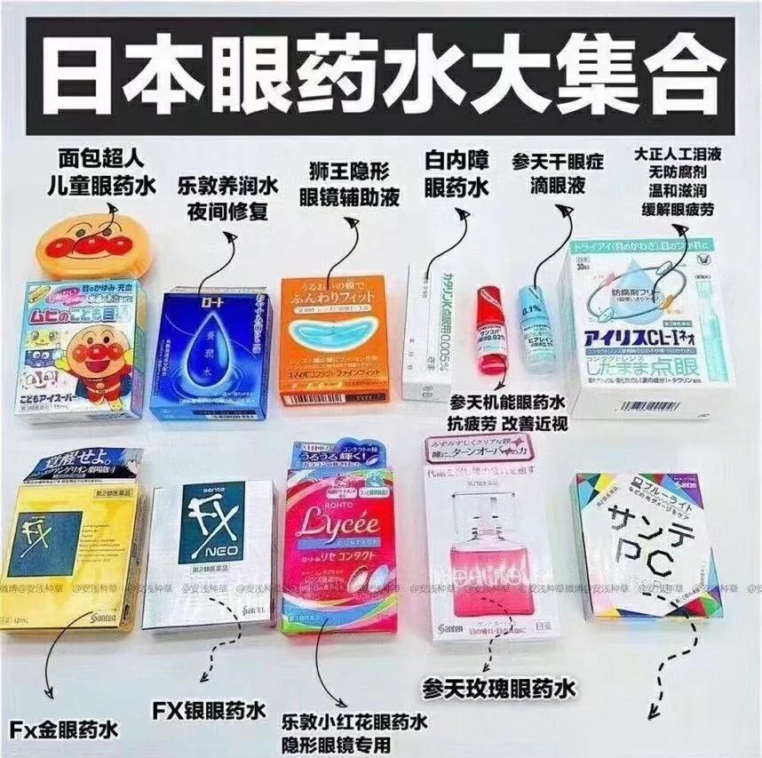 日本眼药水 9款功效大解析