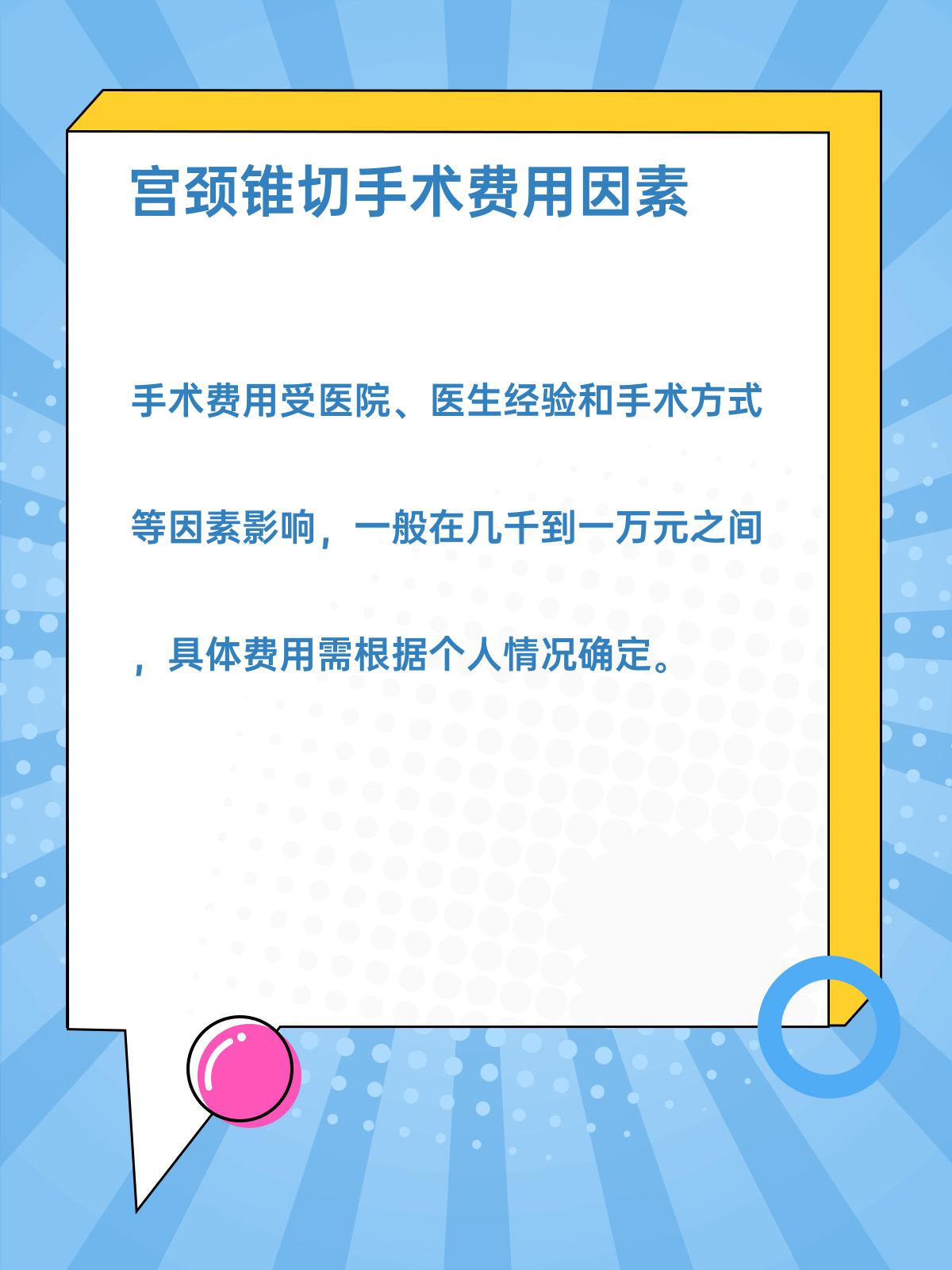 她一脸忧虑地向我咨询宫颈锥切手术的费用及相关情况