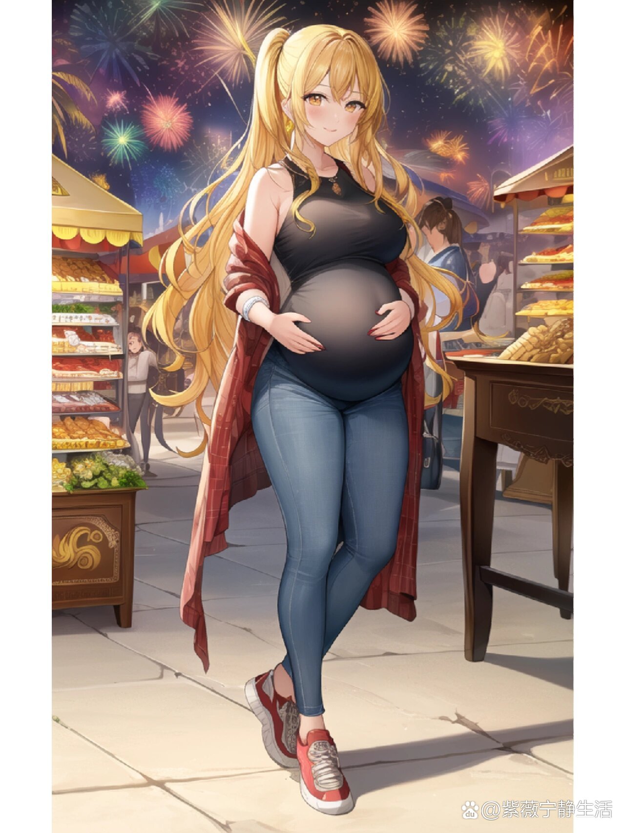 最美孕妇ai绘画,孕妇也要美美哒!