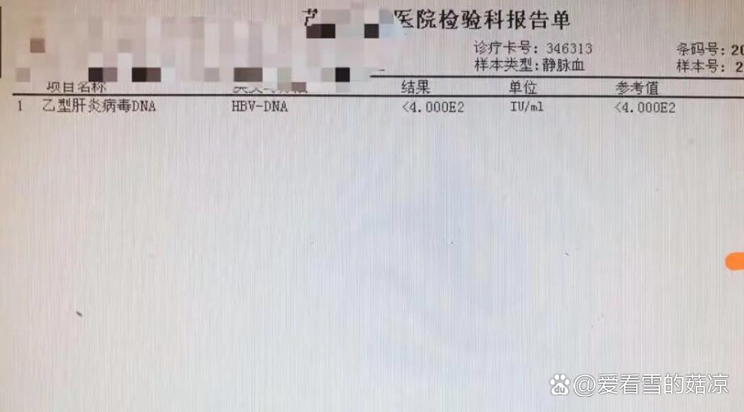 小三阳化验单正常图片