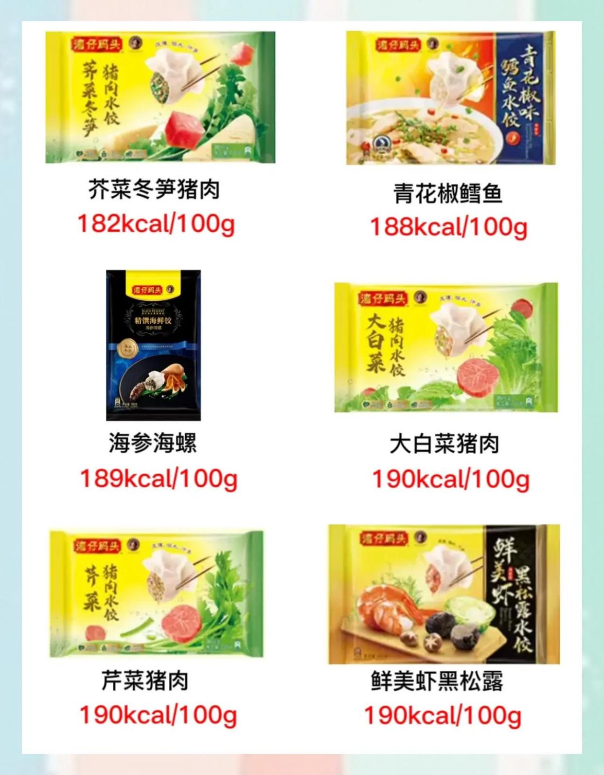 湾仔码头水饺热量全解析！