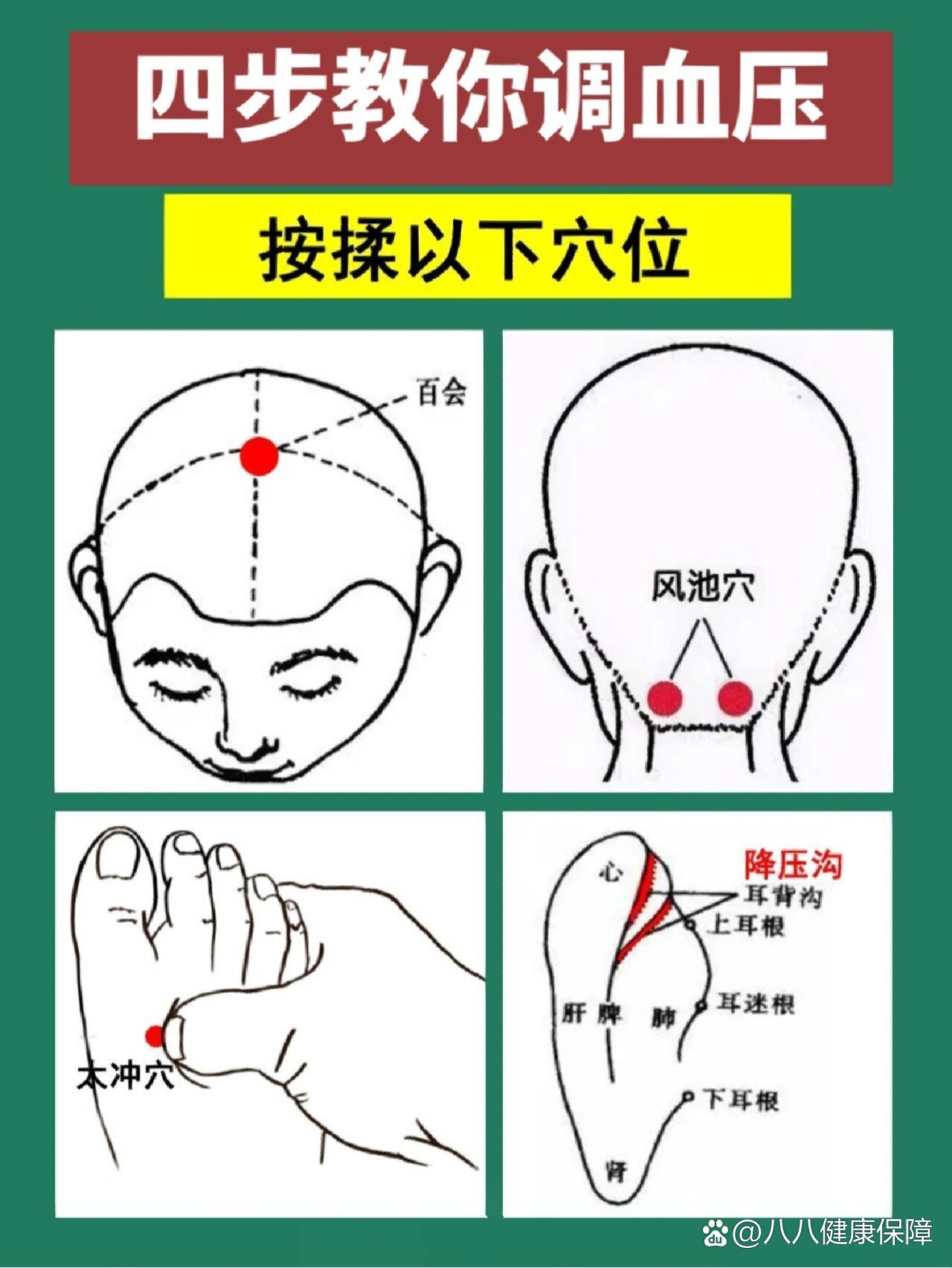 按摩降血压手法图解图片