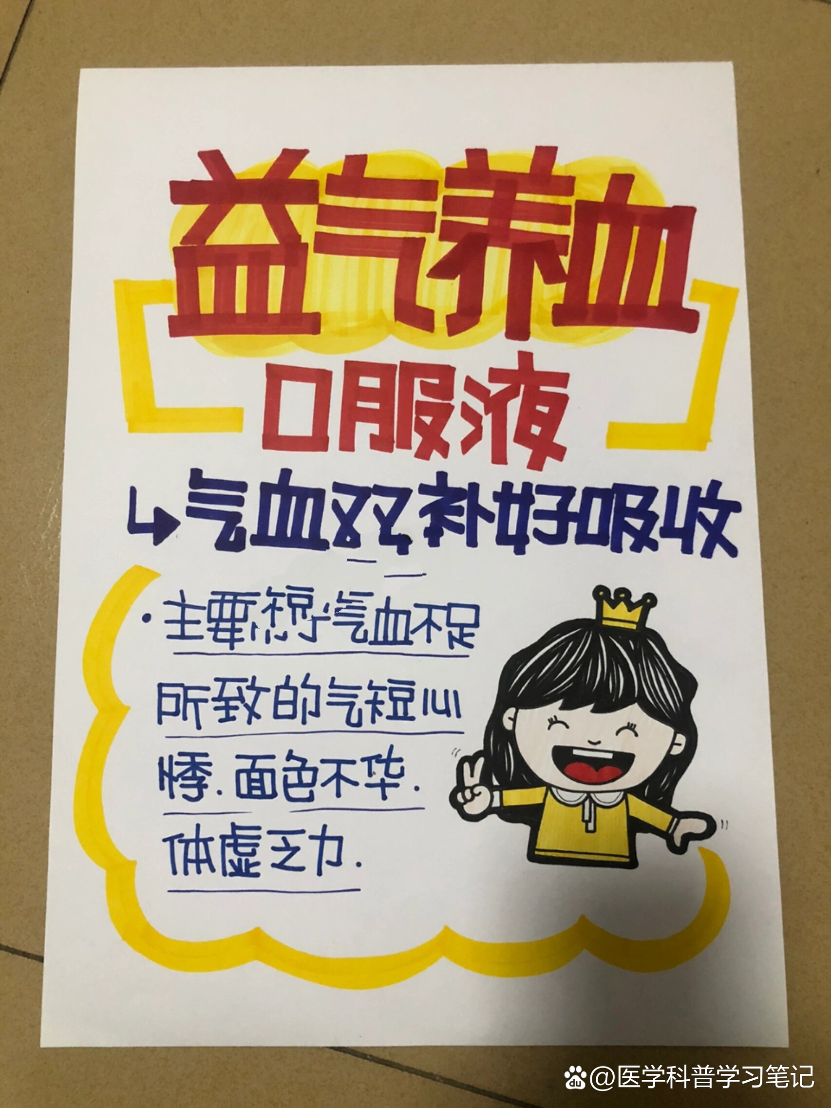 药店手绘pop海报