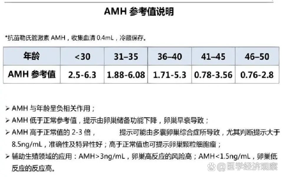 amh与年龄对照表金域图片