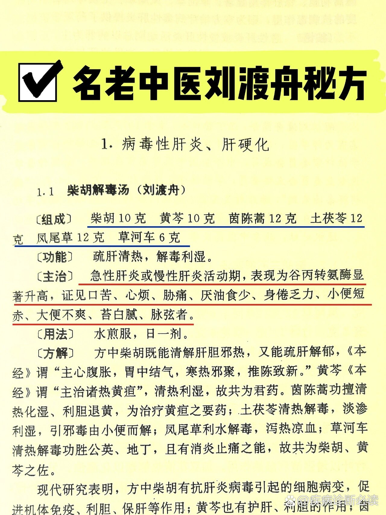 刘渡舟柴胡陷胸汤图片