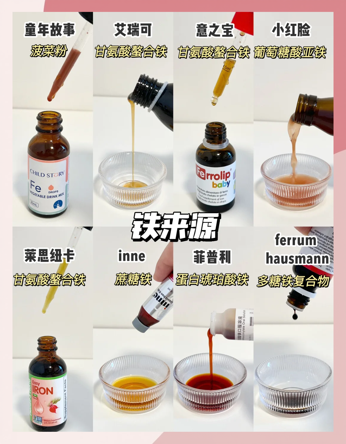 8款儿童补铁剂大比拼！