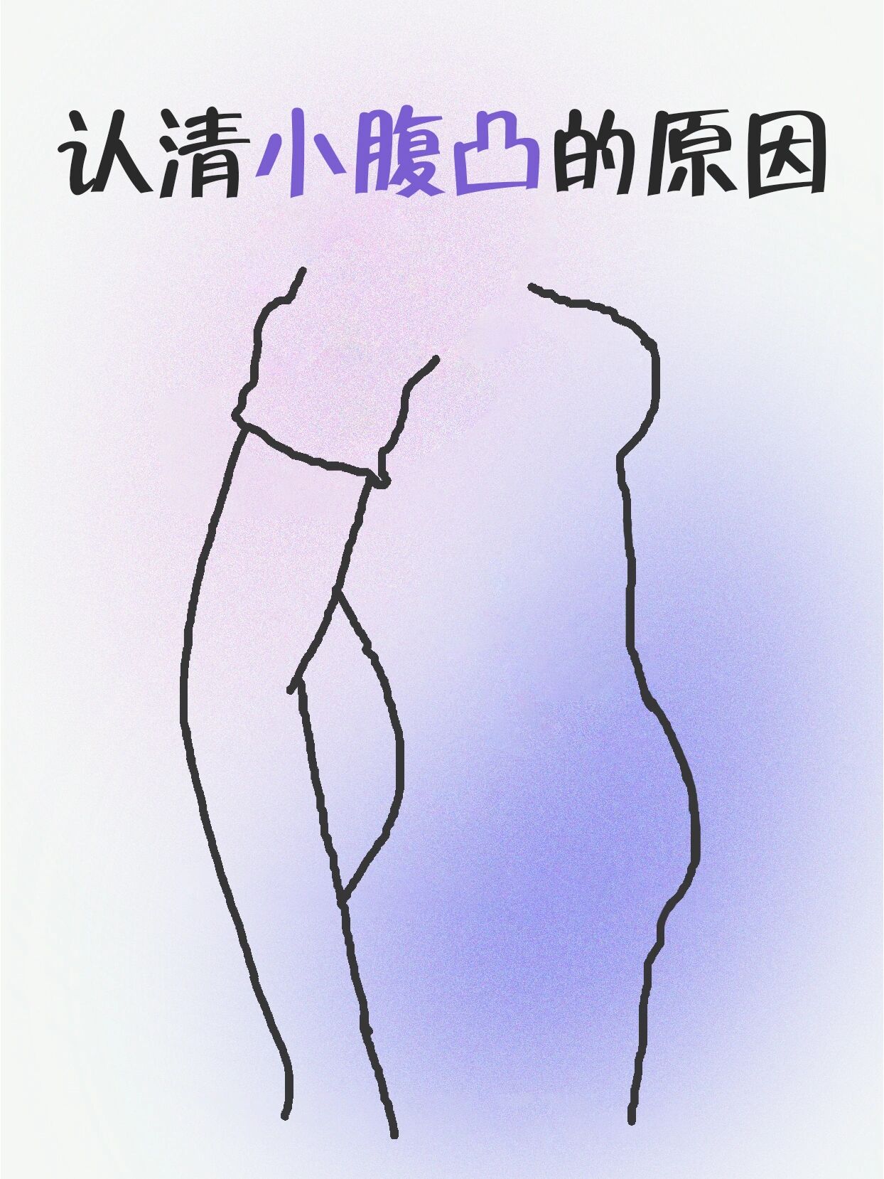 人很瘦但肚子很大❓一招认清小肚子凸原因❗