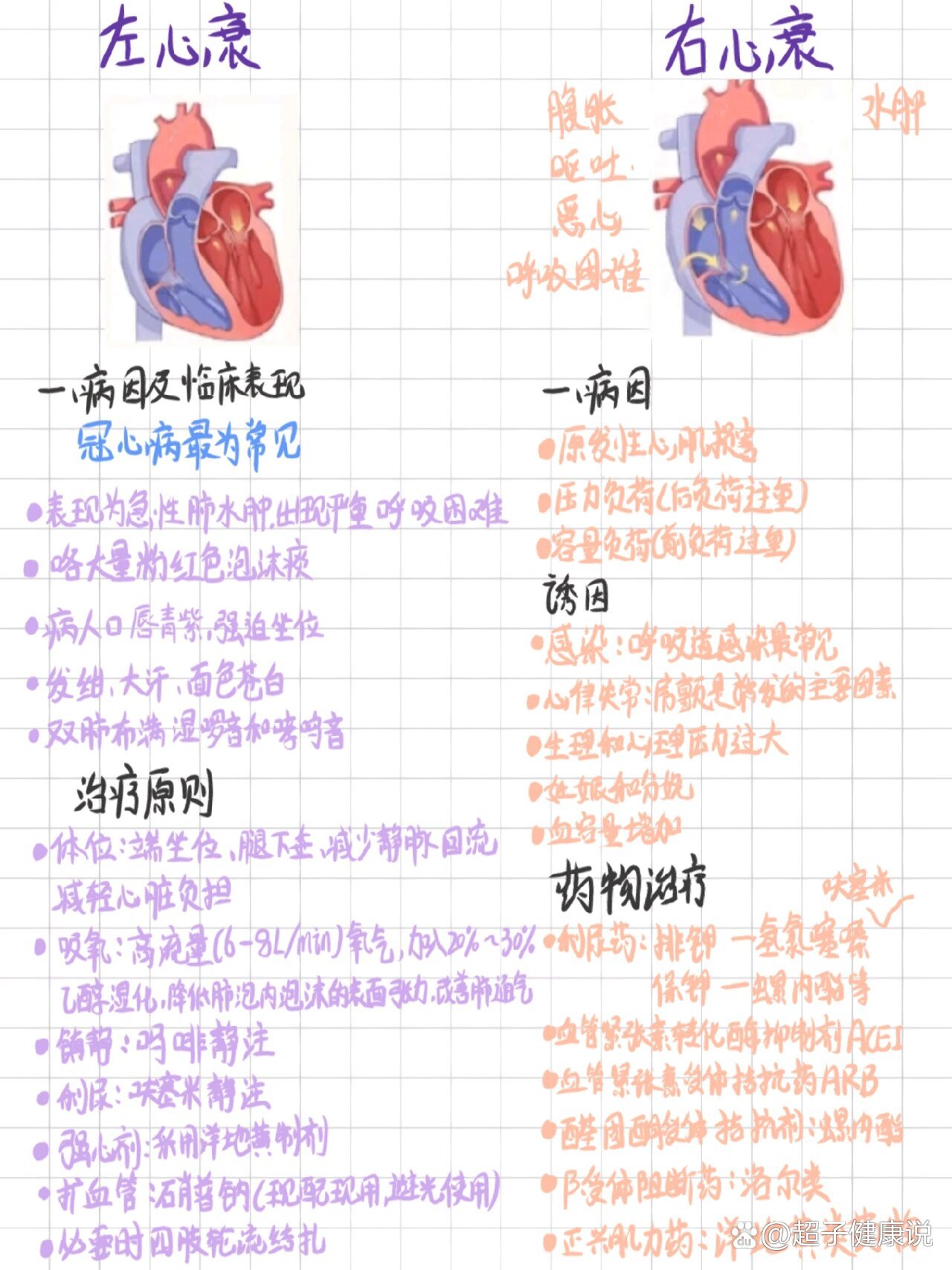 左心衰/右心衰�护理必看�