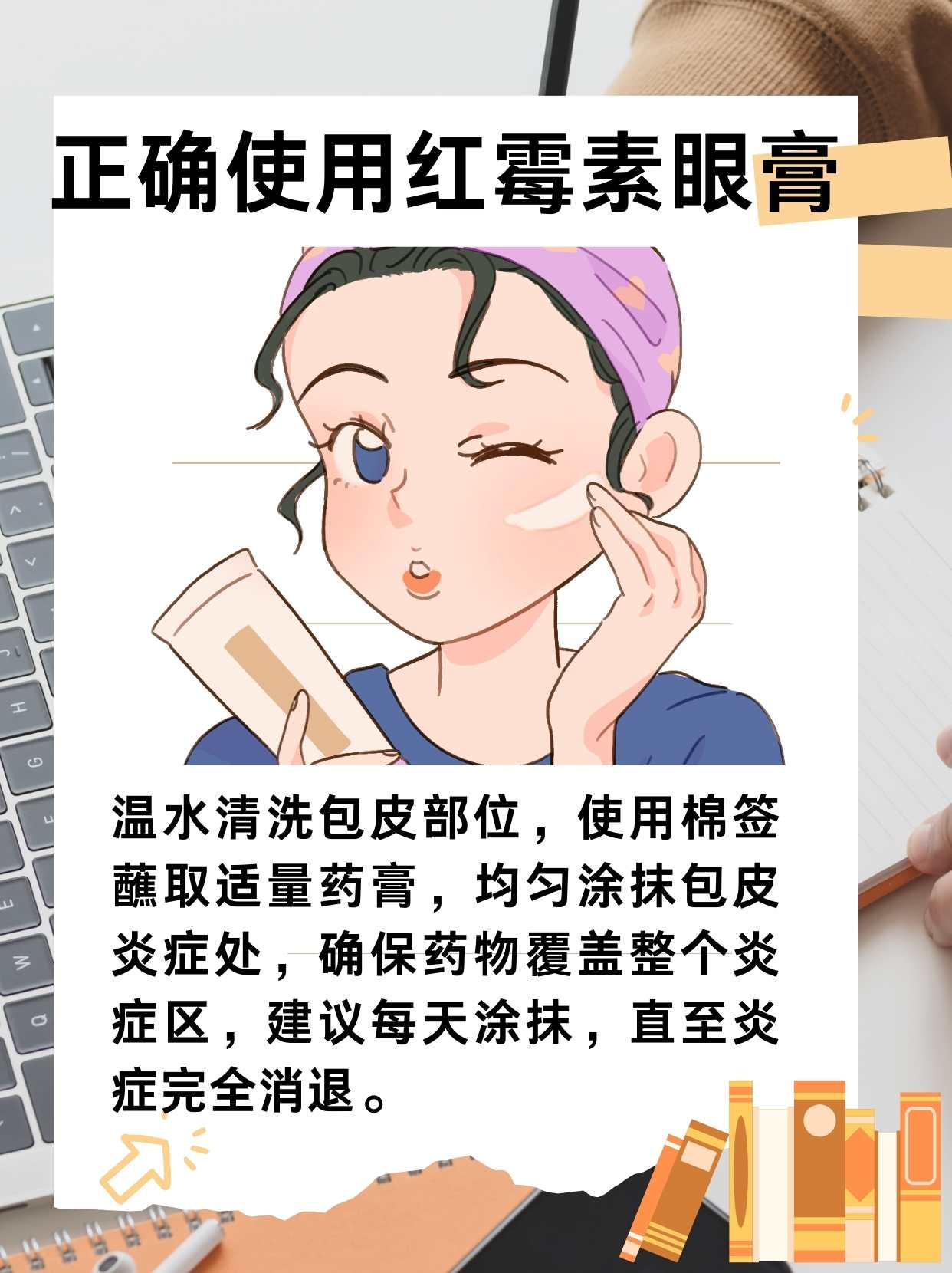 眼下睑穹窿部眼膏涂法图片