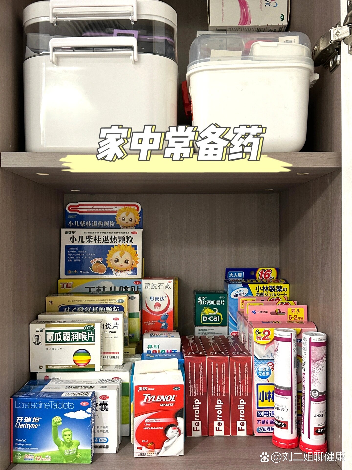 家庭医药箱常备药清单