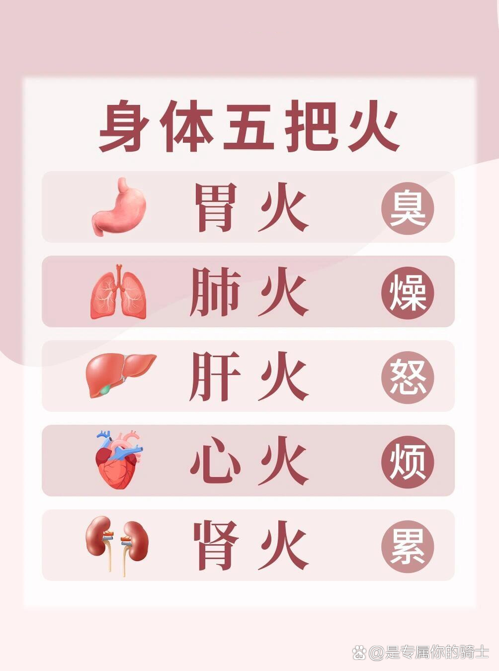 体内毒火的表现症状