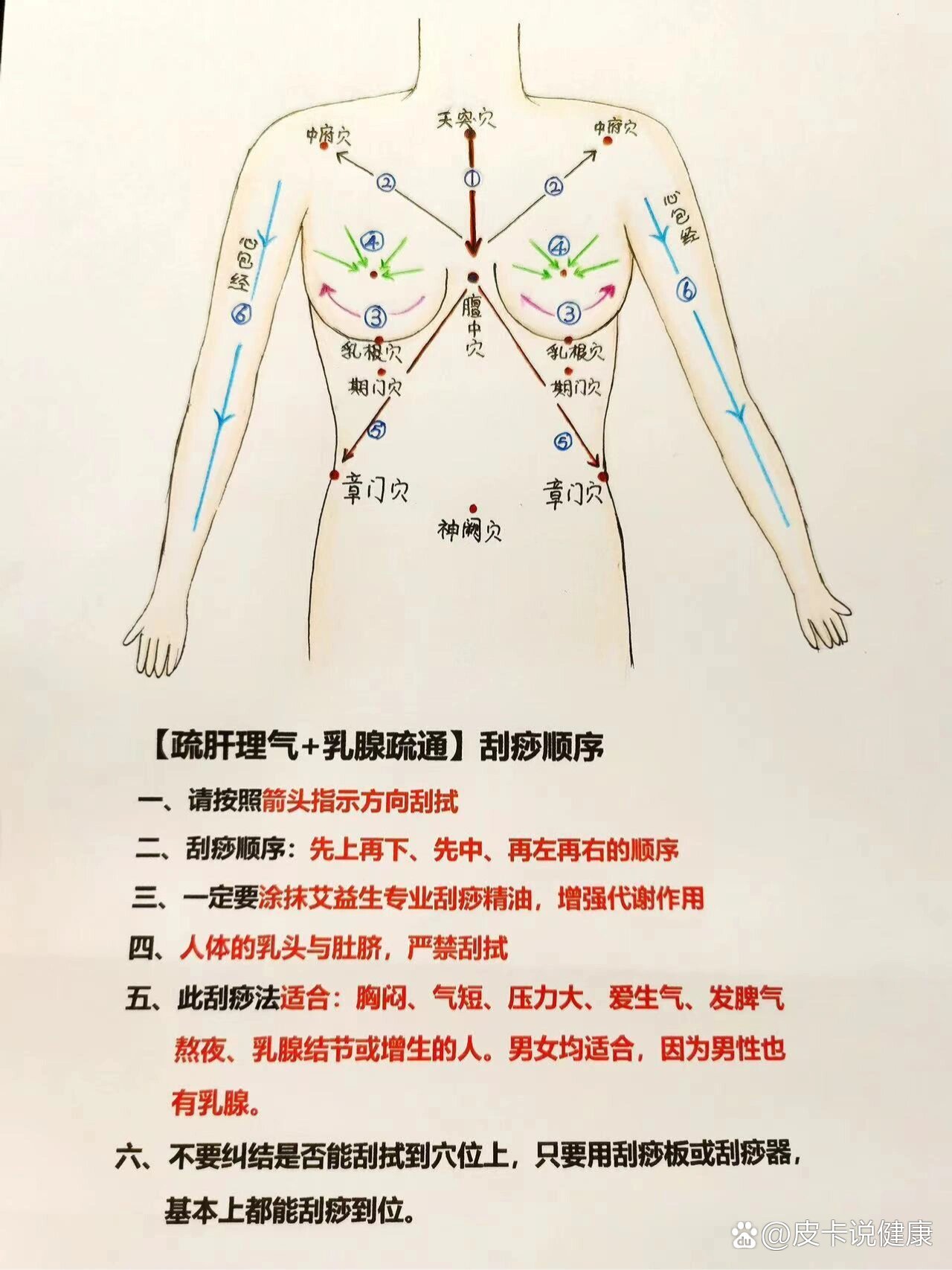 刮痧顺序图图片