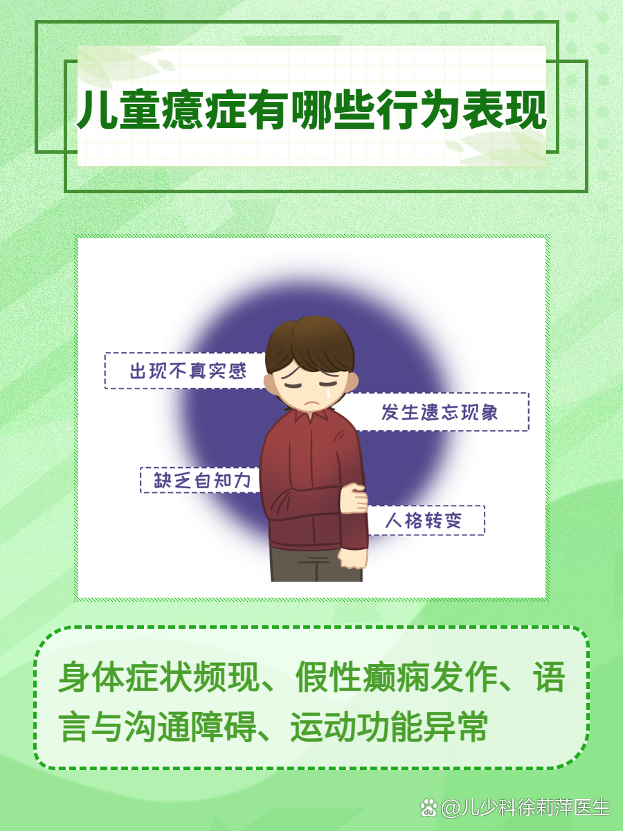 儿童癔症有哪些行为表现？