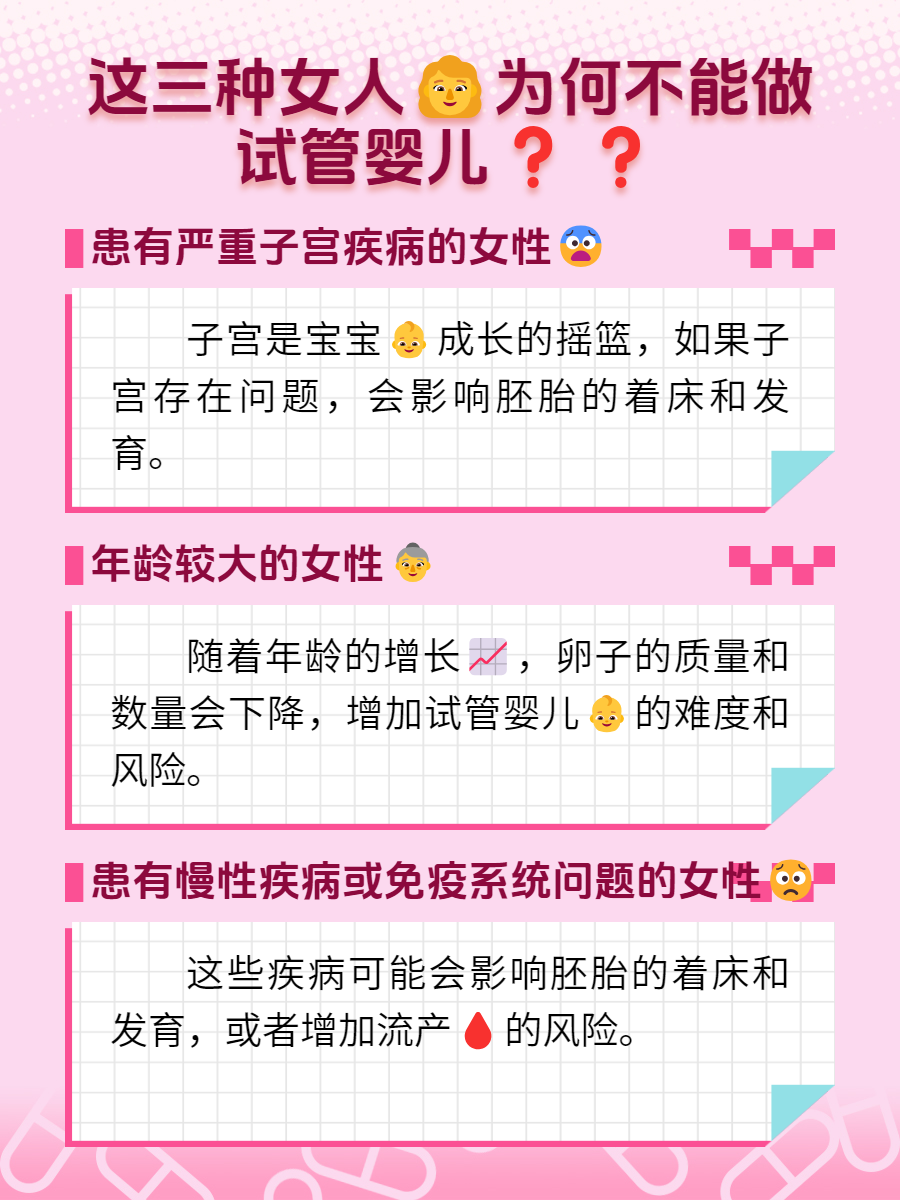 不宜做试管的三种人