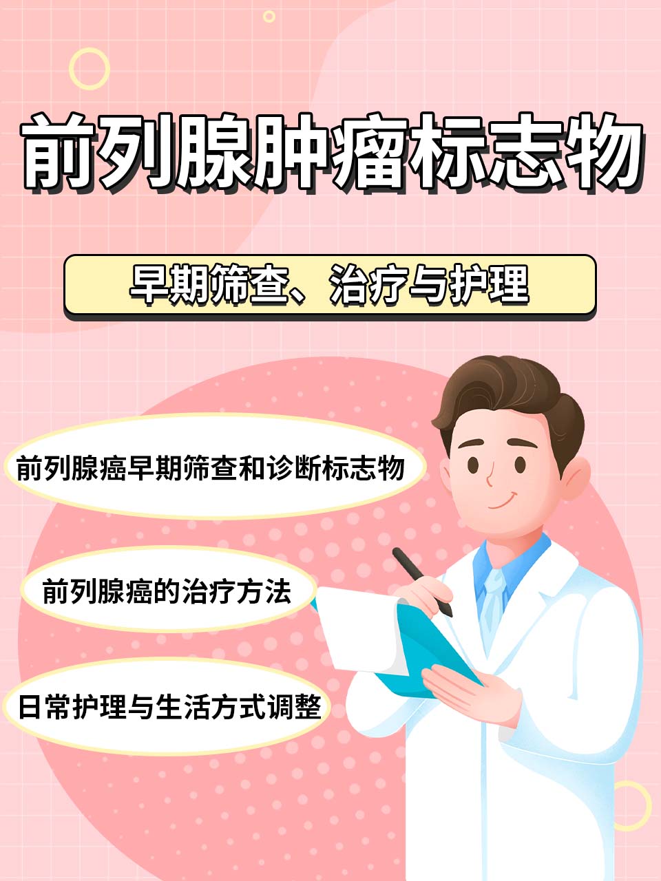 前列腺肿瘤标志物第三项:早期筛查,治疗与护理