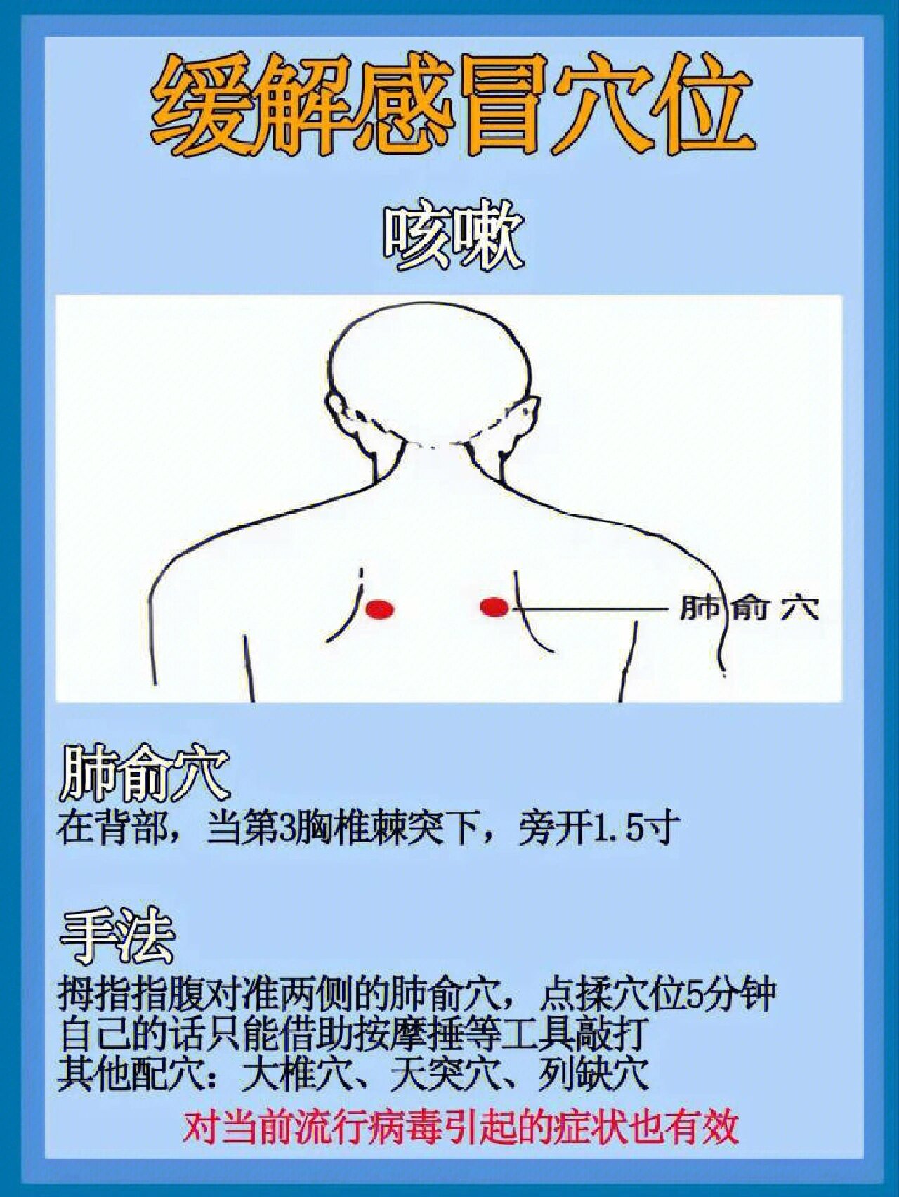 缓解感冒穴位