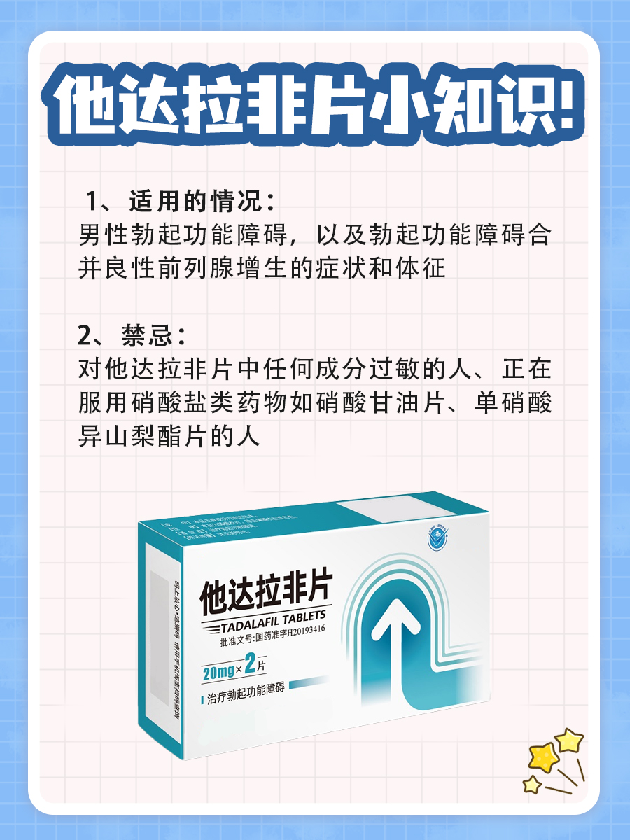 他达拉非片:功能主治全解析,重拾男性自信