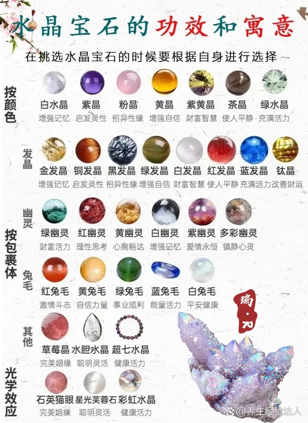 水晶的作用与功效图片