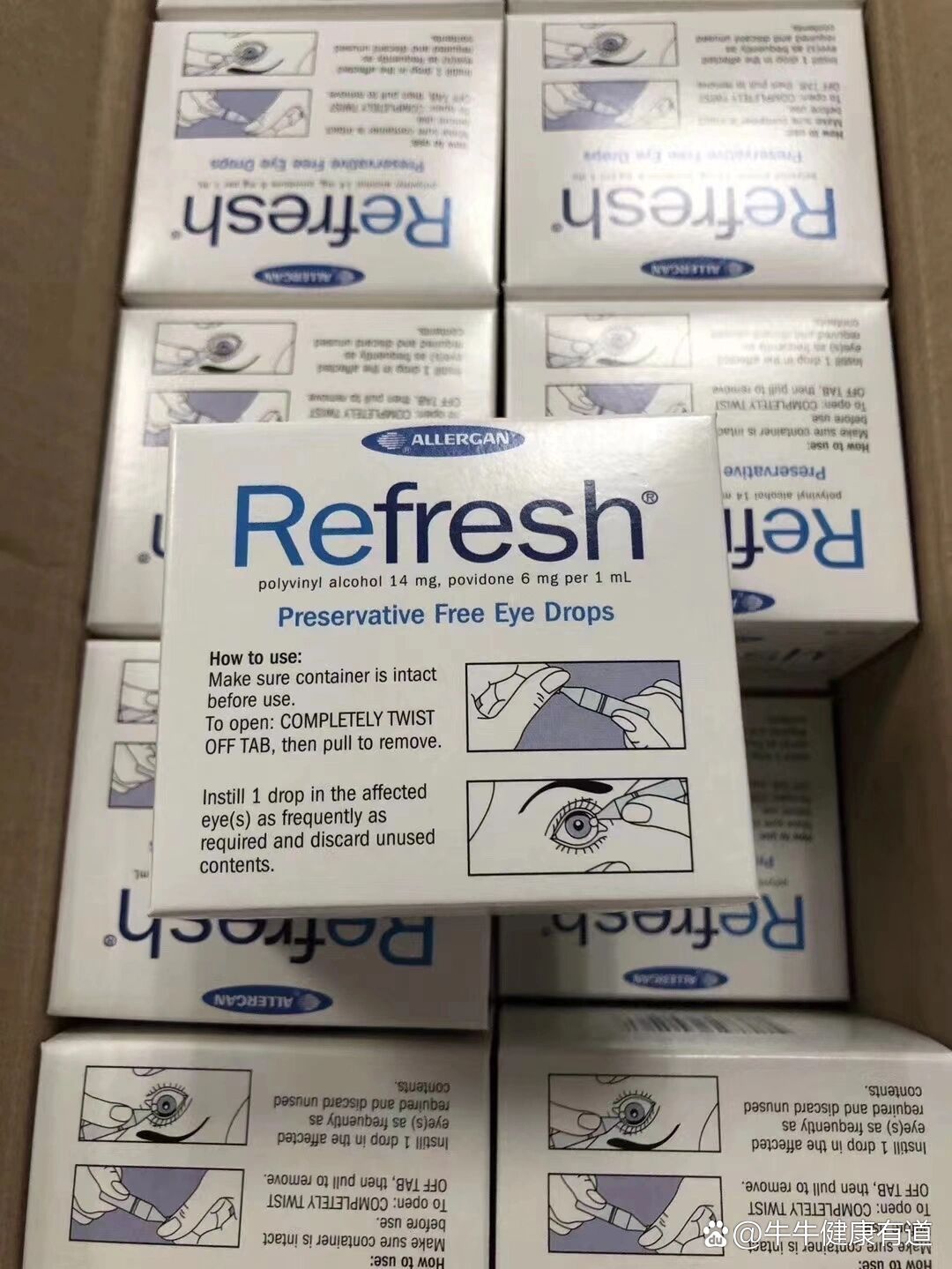 refresh眼药水98澳洲眼科医生推荐,它是市面上唯一不含防腐剂的