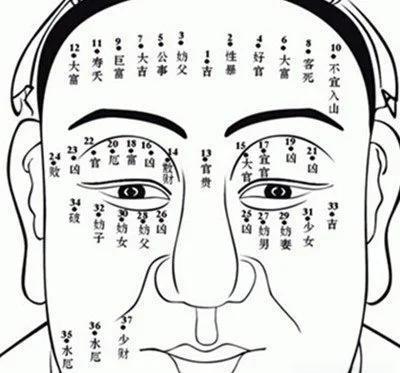 面部痣相全解析：额头到下巴的运势暗示