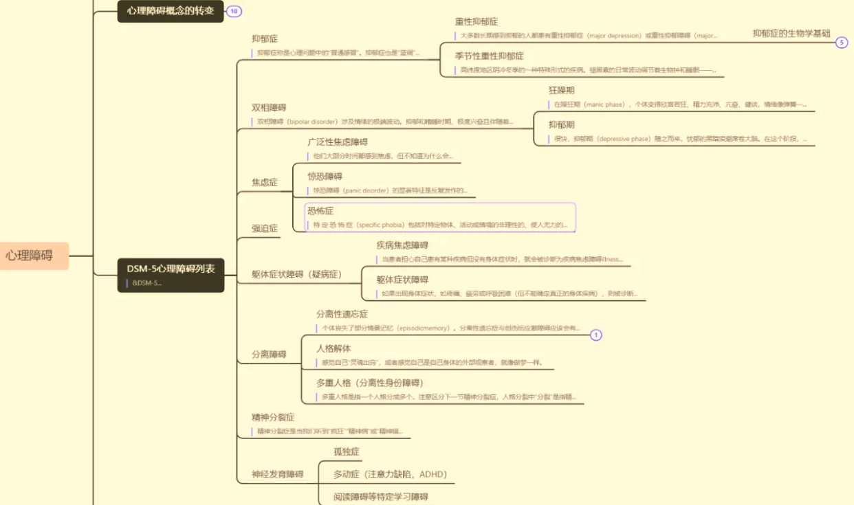心理障碍与精神疾病的分类与诊断