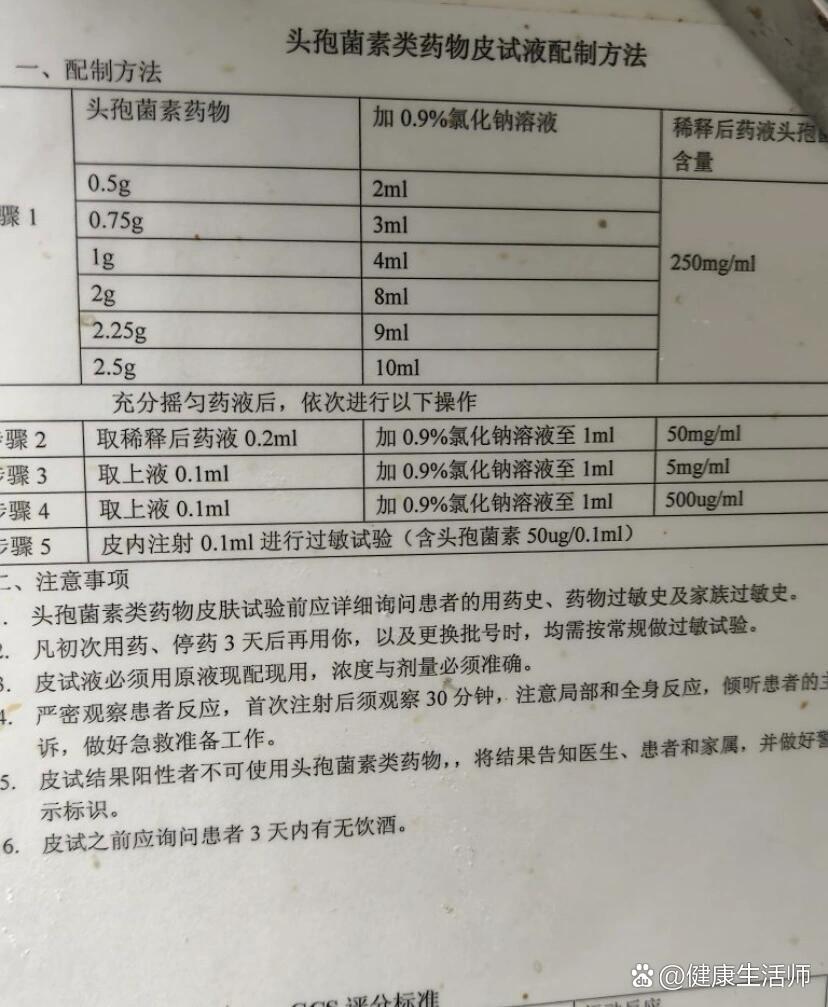 头孢噻肟钠皮试图片